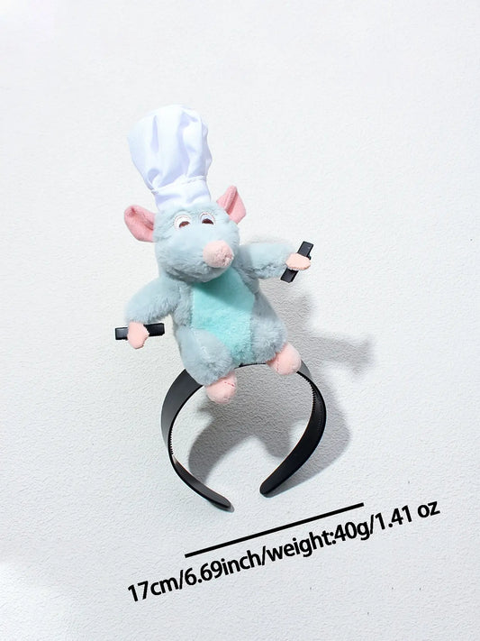 Cute Plush Animal Headband for Women, Fun Party Costume & Makeup Hair Accessory
