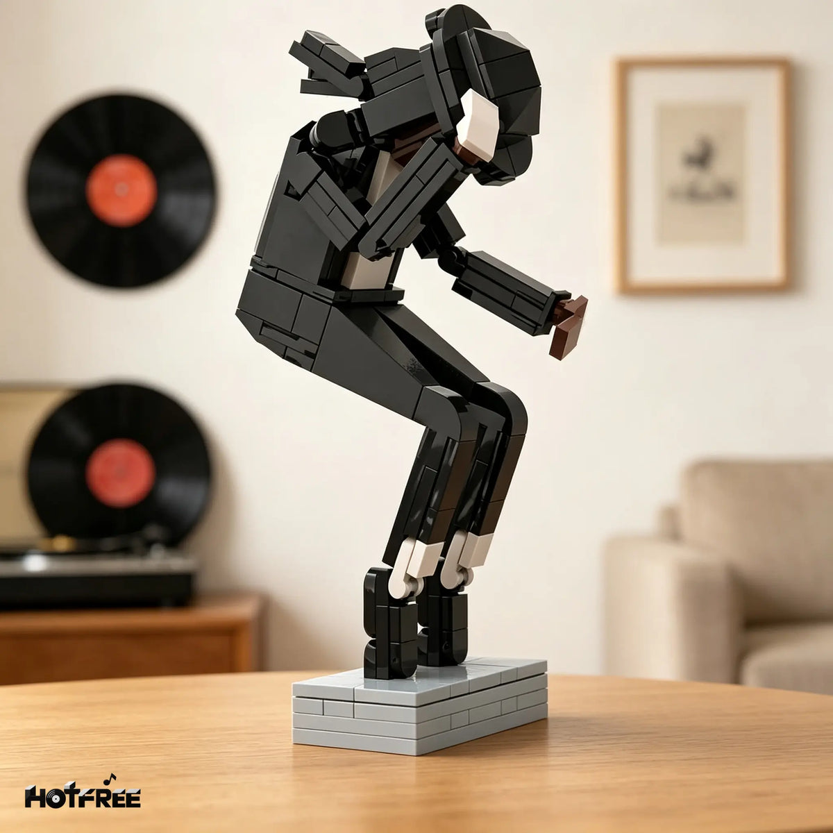 Classic Dance Pose Building Block Figure, Collectible Music Icon Toy, Gift for Pop Music Fans