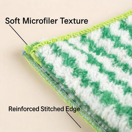 Microfiber Cleaning Cloths 10-Pack, Multi-Purpose Microfiber Towels for House and Car, Single Random Color Per Pack