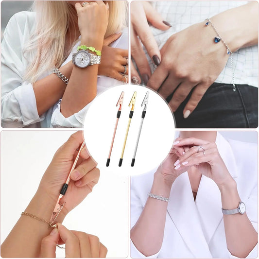 3Color Bracelet Helper Tool for Self-Wearing Fastening Assistant Easy to Use Versatile for Various Bracelets