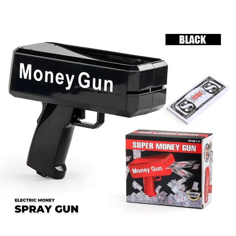 Money Gun Party Toy, Durable Cash Blaster for Parties, Interactive Prank Gag Gift, Perfect for Kids' Birthdays and Celebrations