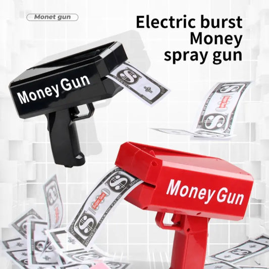 Money Gun Party Toy, Durable Cash Blaster for Parties, Interactive Prank Gag Gift, Perfect for Kids' Birthdays and Celebrations