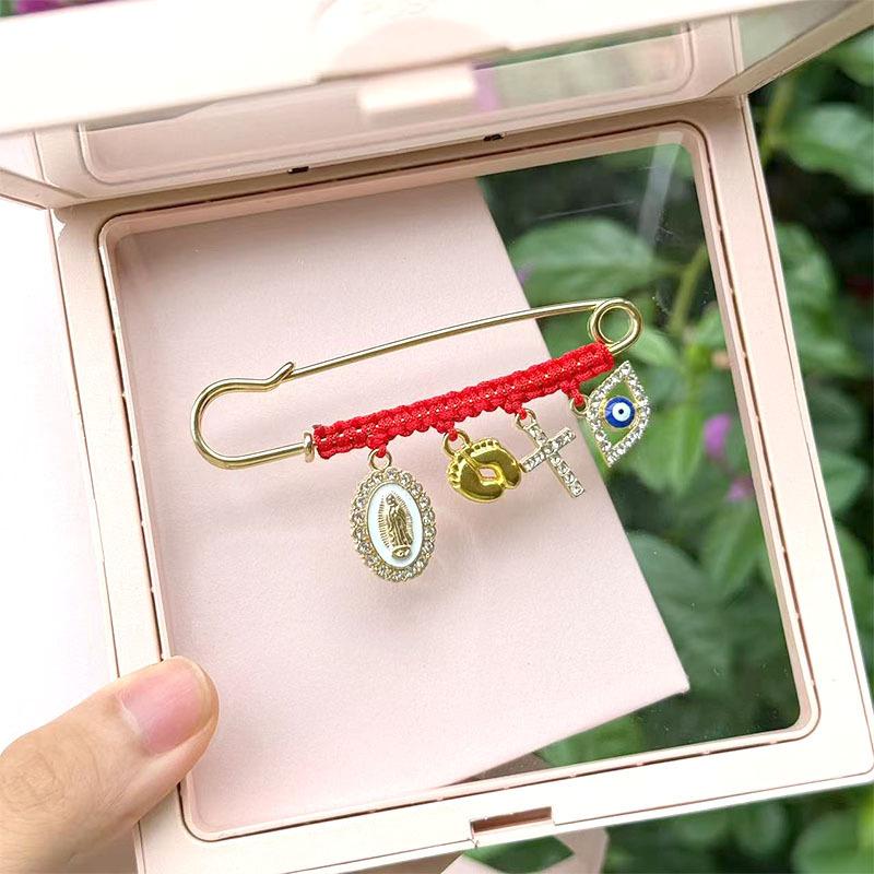 Virgin Mary Pregnancy Protection Brooch