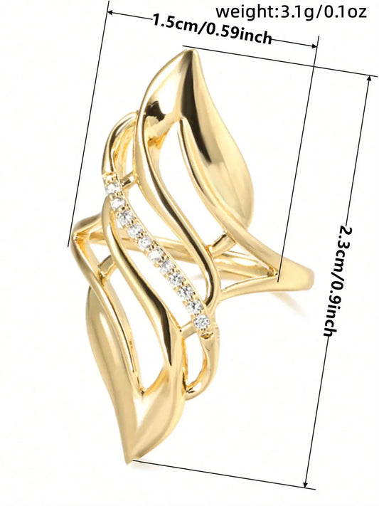 Elegant Rhinestone Ring for Women, Stylish Party & Everyday Jewelry