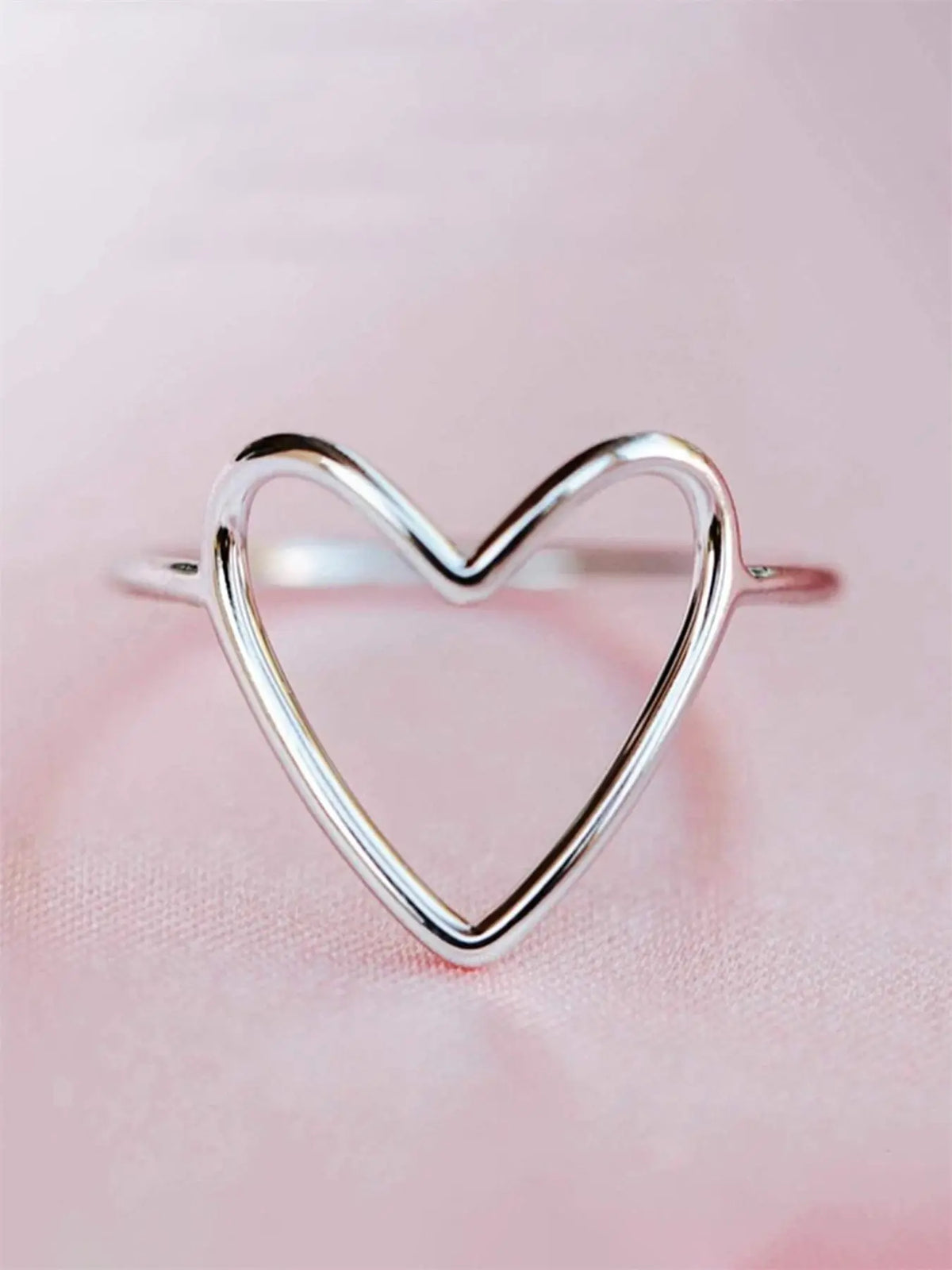 Heart Design Ring for Women & Girls, Trendy Elegant Fashion Jewelry