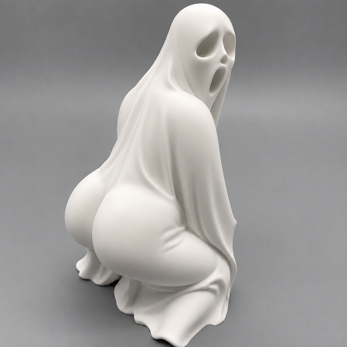 Twerking Ghost Figurine: Funny Halloween Decoration, Quirky Home & Desk Decor, Spooky Party Ornament