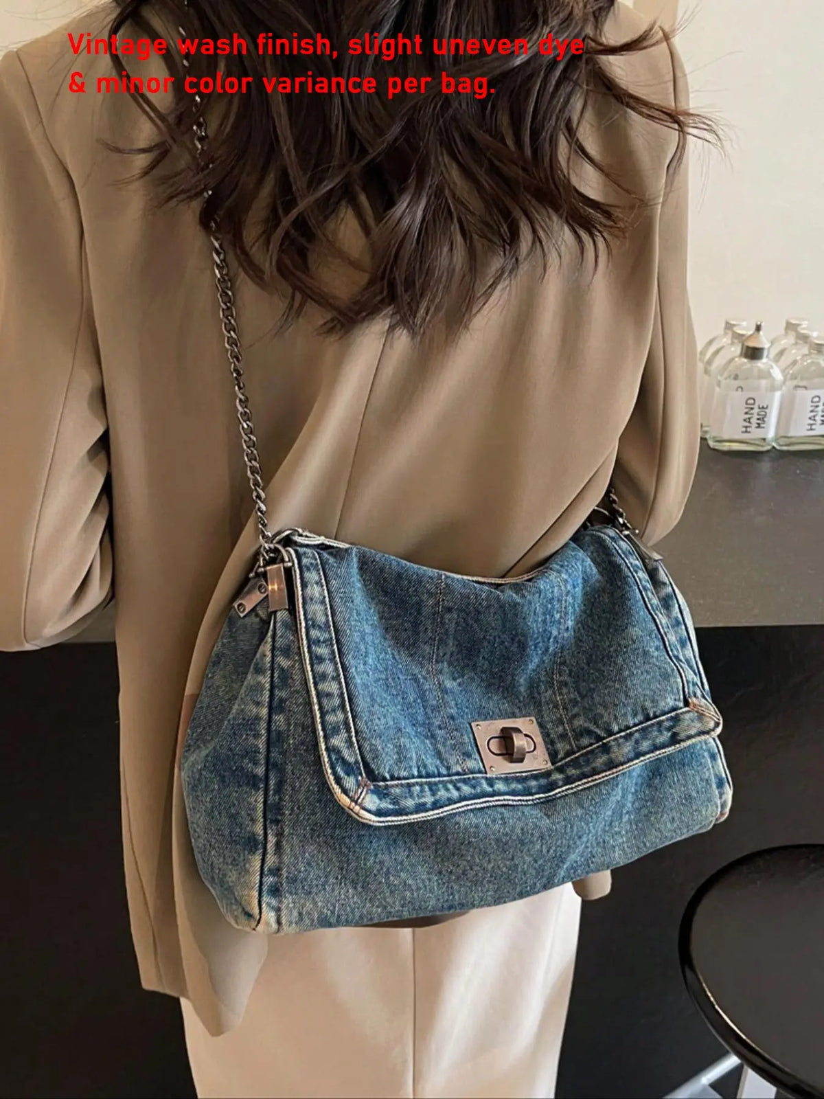ashion Chain Shoulder Bag, Trendy Crossbody Purse for Women, Casual Daily Travel Bag