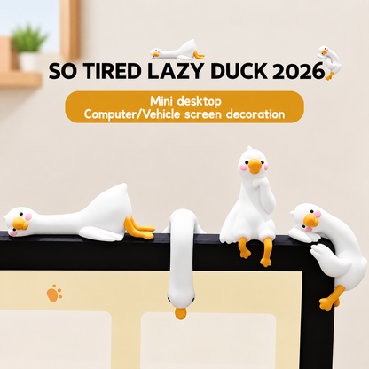 3-4PCS Cute Cartoon Goose Figurines, Whimsical Desk & Home Decor, Mini Office Ornaments & Fun Gifts