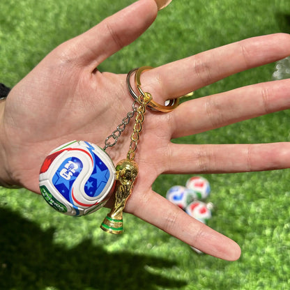 World Cup 2026 Football Keychain - Cool Soccer Fan Gift & Backpack Charm