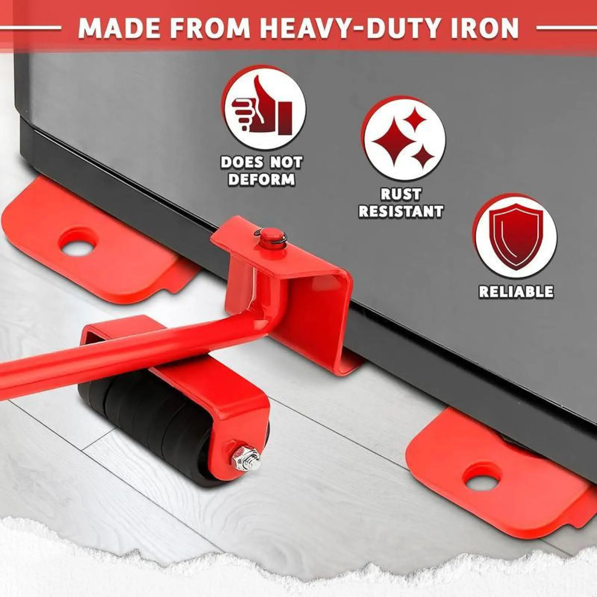 Furniture Mover with Wheels & Furniture Lifter Set,600 Lbs Capacity for Moving Heavy Furniture,360 °   Rotation Wheels Furniture Dolly,Sofa,Refrigerator,Cabinet peel and stick flooring.