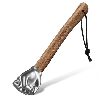 Purple Dragon Fist Hammer, Stainless Steel Hand Tool with Wooden Grip, Unique Gift for Men
