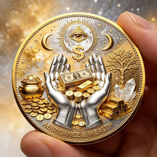 3D Wealth Collection Coin, All-Seeing Eye, Attracts Fortune, Portable Luck Charm, Ideal Gift for Men, Entrepreneurs, Business Openings