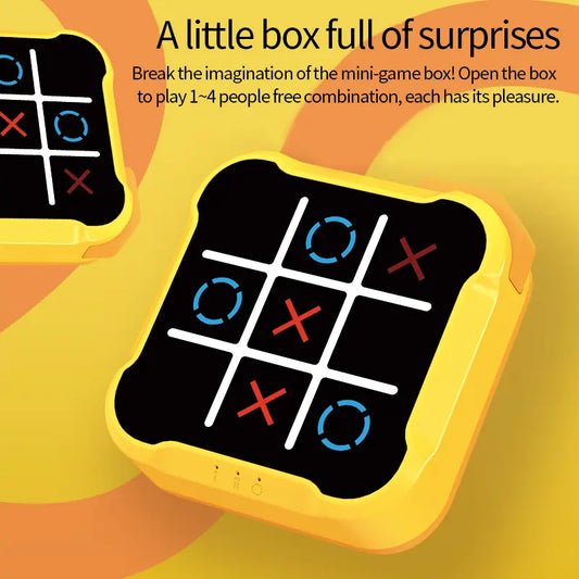 3-in-1 Handheld Digital Tic Tac Toe Game – Portable Logic & Family Fun Toy