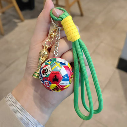 World Cup 2026 Football Keychain - Cool Soccer Fan Gift & Backpack Charm