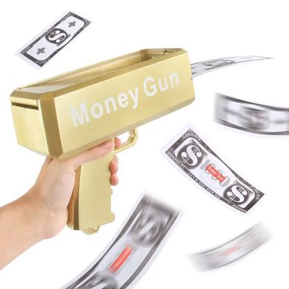 Money Gun Party Toy, Durable Cash Blaster for Parties, Interactive Prank Gag Gift, Perfect for Kids' Birthdays and Celebrations