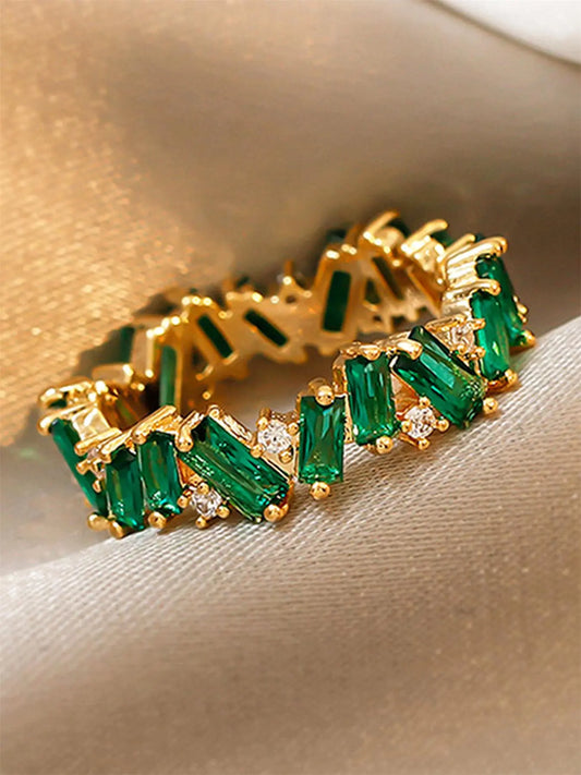 Elegant Rhinestone Ring for Women, Trendy Fashion Jewelry
