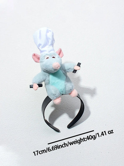 Cute Plush Animal Headband for Women, Fun Party Costume & Makeup Hair Accessory