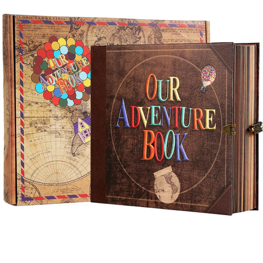 Our Adventure Book Travel Scrapbook, Retro Travel Diary & Anniversary Gift