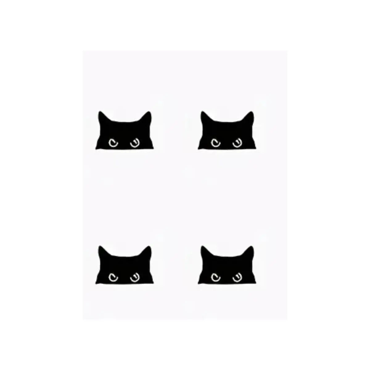 🐈‍⬛✨ 4PCS Waterproof Black Cat Stickers, Cute Peeking Pet Decals for Car & Everyday Decor 🚗💖
