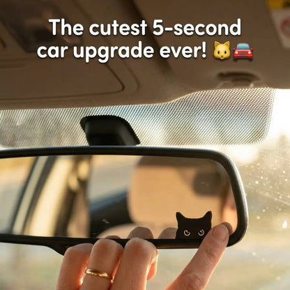 🐈‍⬛✨ 4PCS Waterproof Black Cat Stickers, Cute Peeking Pet Decals for Car & Everyday Decor 🚗💖