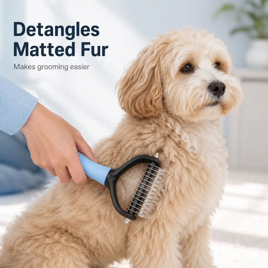 Pet Knotter Dog Grooming Hair Removal Pet ToolsHair Removal Comb Brush Double Sided Pet Supplies
