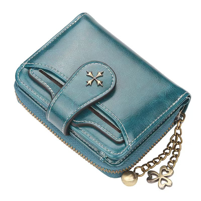 Women's Elegant Minimalist Short Wallet, All-match Trendy Mini Bifold Purse, Gorgeous Card Holder for Daily Use As Birthday Gift