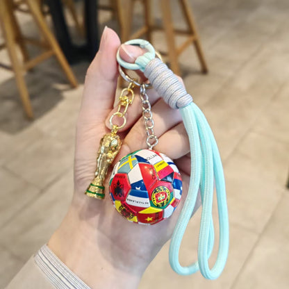 World Cup 2026 Football Keychain - Cool Soccer Fan Gift & Backpack Charm