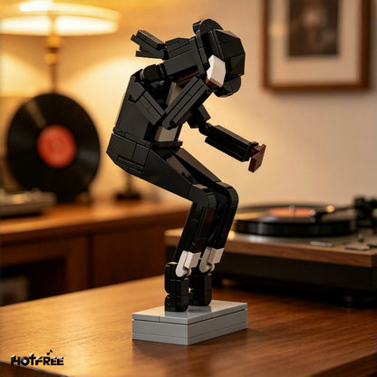 Classic Dance Pose Building Block Figure, Collectible Music Icon Toy, Gift for Pop Music Fans