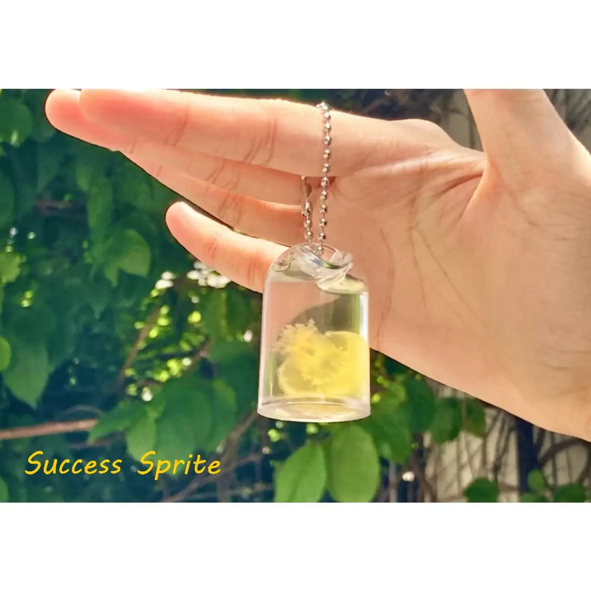Trendy Silicone Jellyfish Replica Keychain