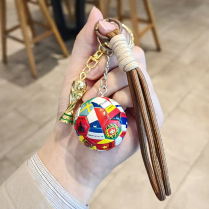 World Cup 2026 Football Keychain - Cool Soccer Fan Gift & Backpack Charm