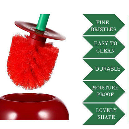 Cherry Toilet Brush and Holder,Cherry Toilet Brush Set, Cute Toilet Brush Cherry, Toilet Cleaner Brush