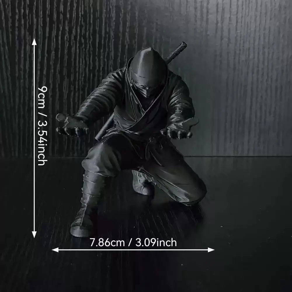 Ninja Pen Holder for Desk, Black Ninja Decor Pen Stand Pencil Holder Desk Accessories for Office Home Classroom