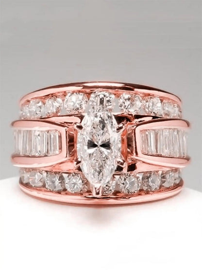 Elegant Crystal Ring for Women, Trendy Party & Everyday Jewelry