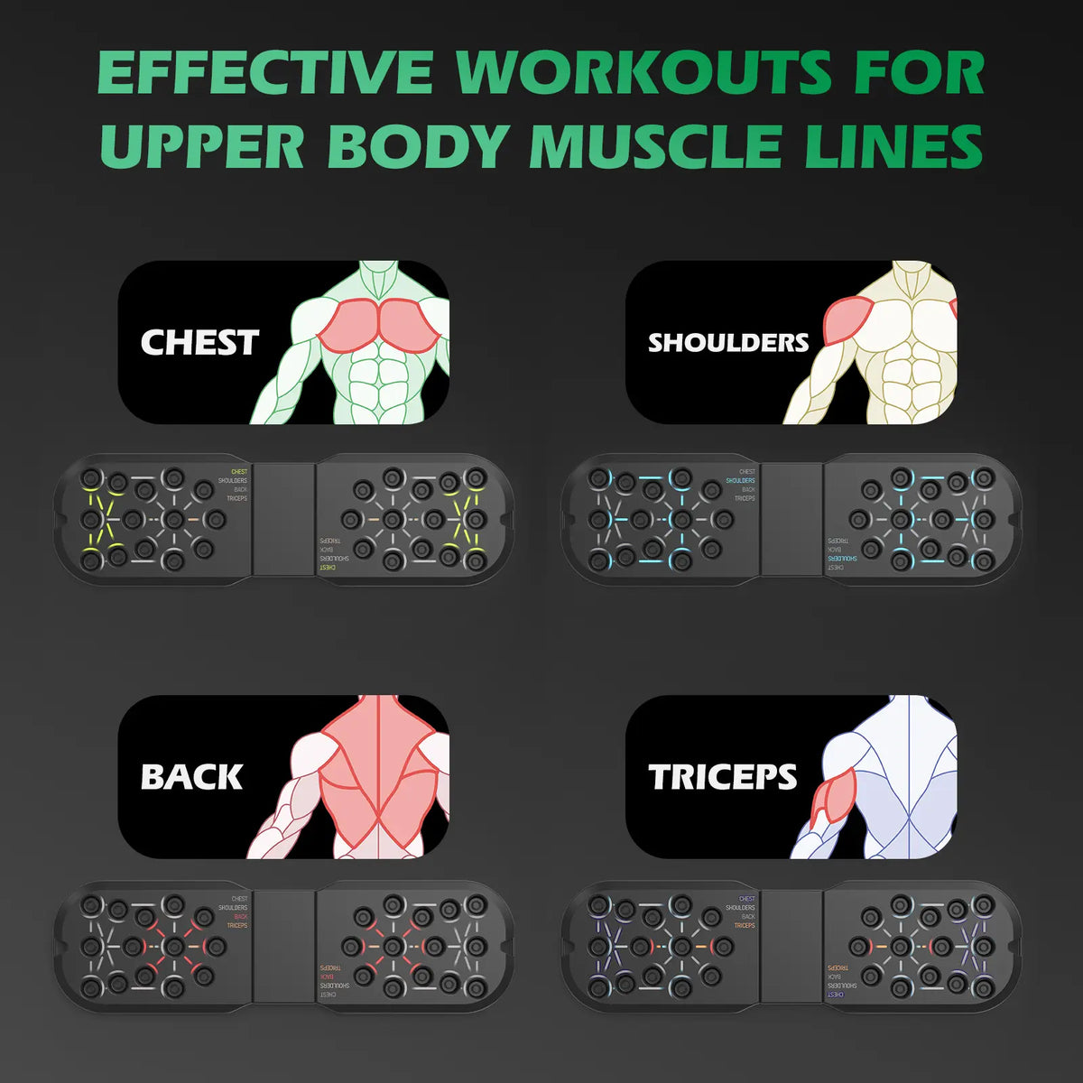 Portable Push Up Board – Foldable Chest & Core Training System for Home Workouts