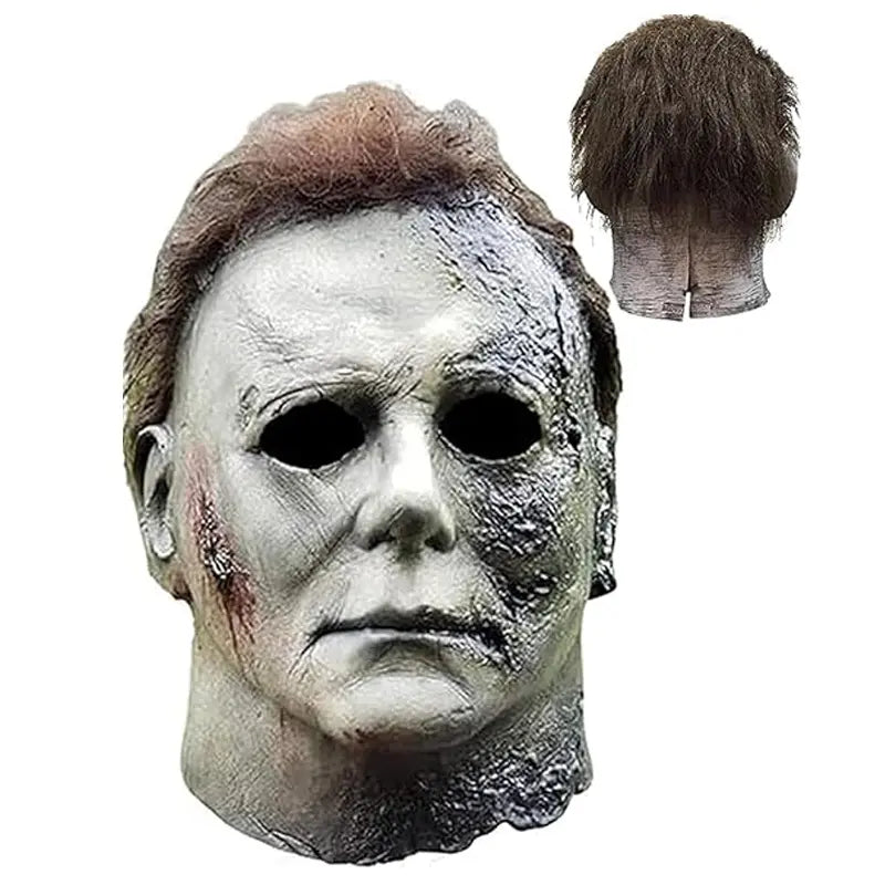 2026 Bloody Horror Latex Mask – Realistic Scary Full-Head Mask, Creepy Halloween Costume, Haunted House & Horror Party Accessory for Adults