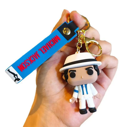 Music-Themed Figurine Keychains, Cute Character Bag Charms, Decorative Keychain Gifts