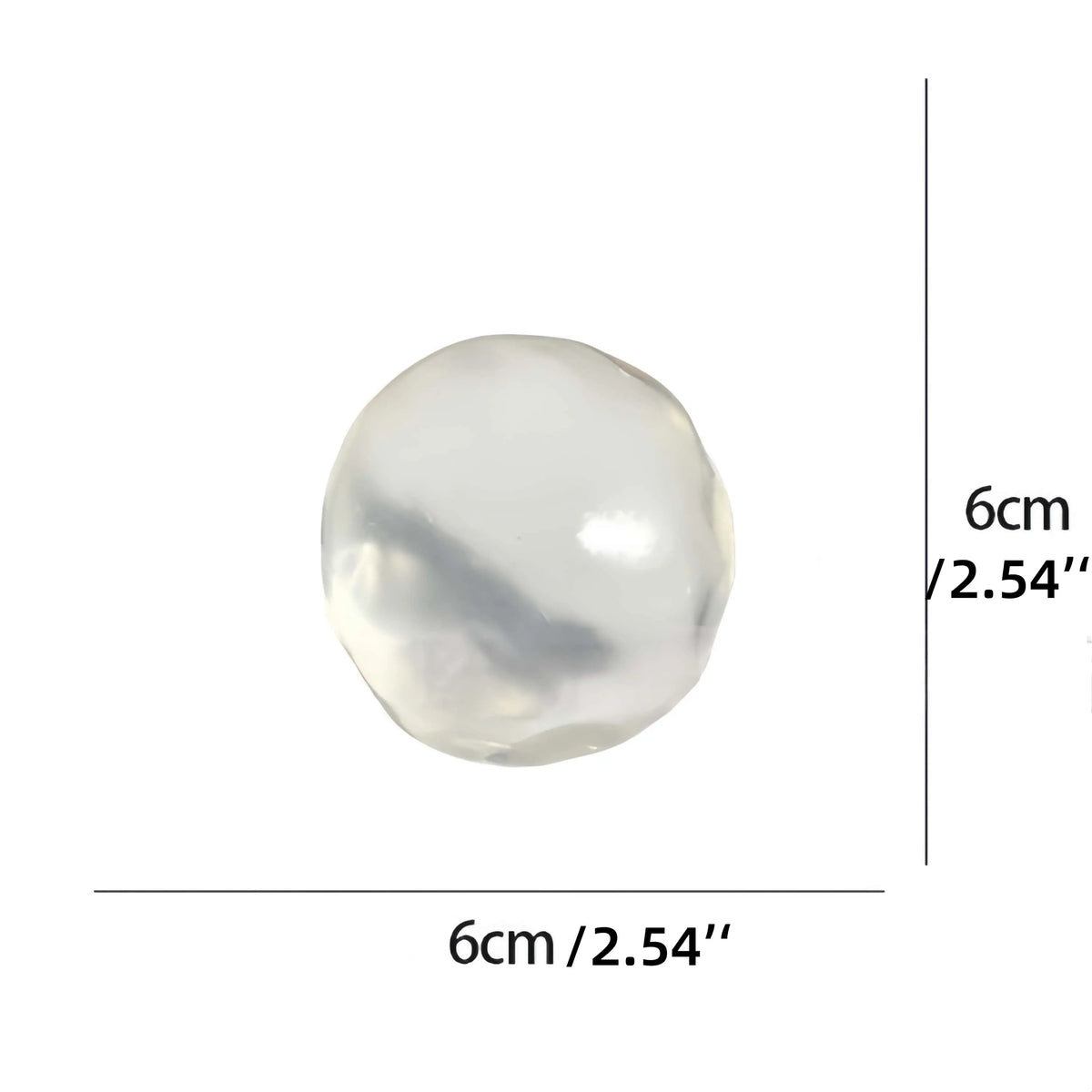 6cm Coconut Oil Squishy Fidget Ball – Super Soft Stress Relief Toy