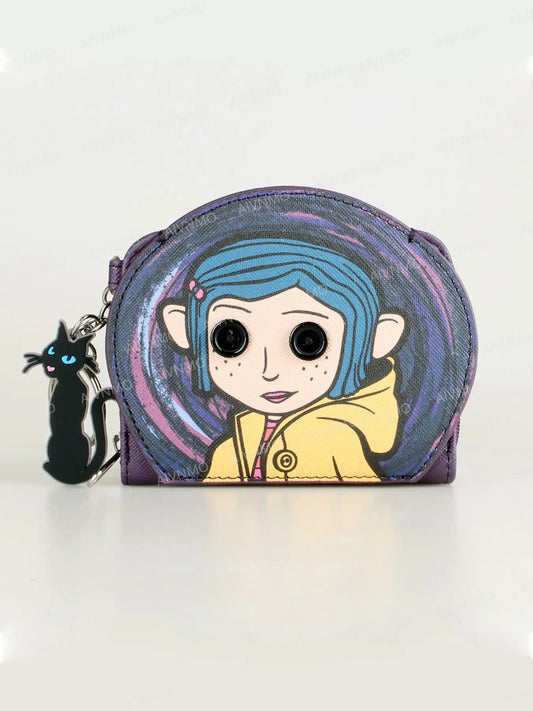 Women's Stylish Card Holder Wallet with Coin Pouch, Compact Daily Organizer