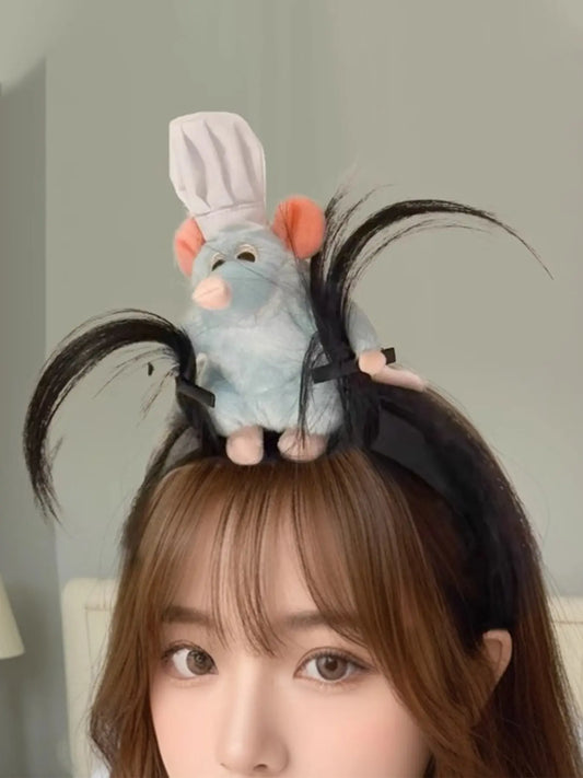 Cute Plush Animal Headband for Women, Fun Party Costume & Makeup Hair Accessory