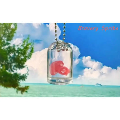 Trendy Silicone Jellyfish Replica Keychain