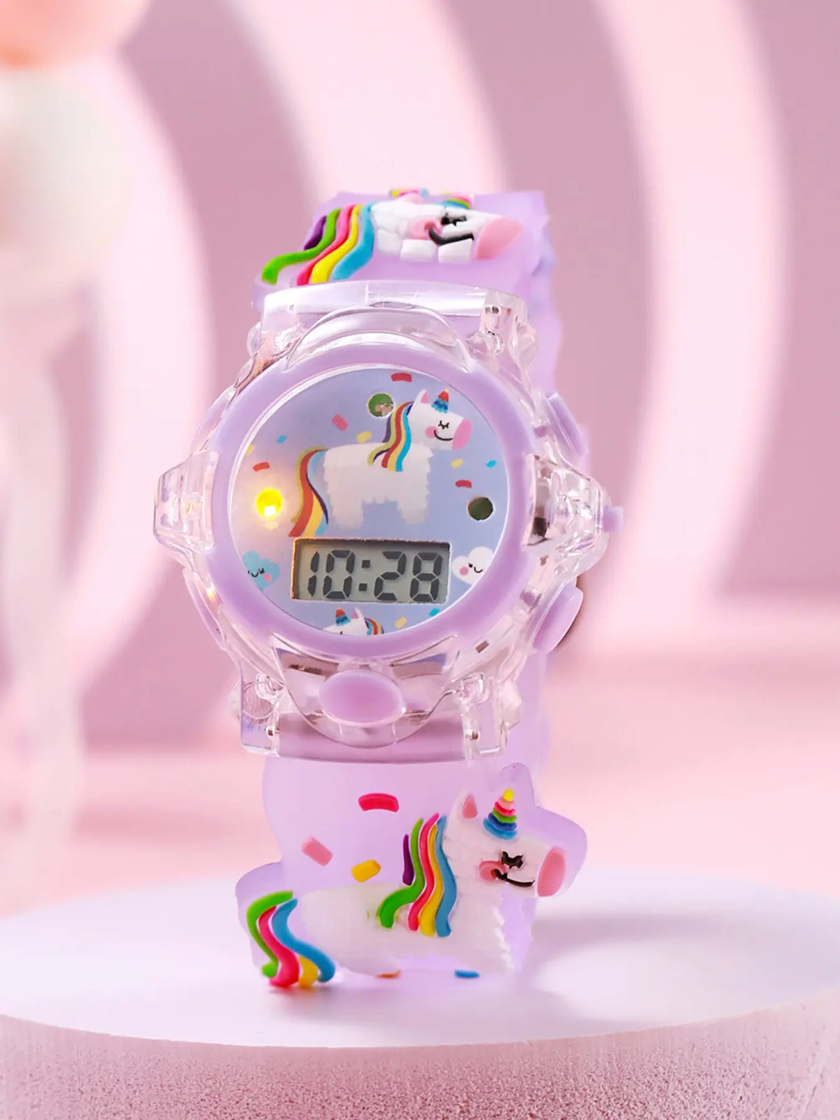 Cute Unicorn Watch & Beaded Bracelet Set – Stylish Girls’ Accessory Set
