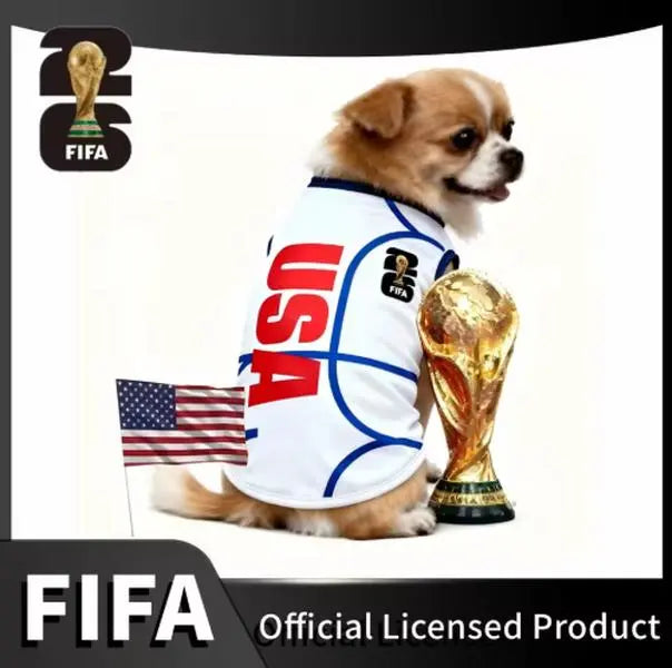 Official FIFA 2026 Pet Jersey – Team Support Dog & Cat Shirt