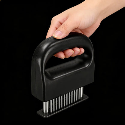 Heavy-Duty Meat Tenderizer Utensil with 48 Ultra-Sharp Stainless Steel Blades for Chicken, Steak, Veal - BBQ Kitchen Gadget for Tenderizing Meat, Utensils, Tenderizes Meat
