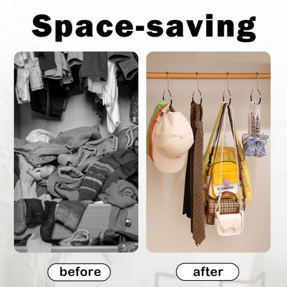 6 Counts Hat Organizer, Durable Stainless Steel Hangers with Reinforced Edges for Long-Term Use