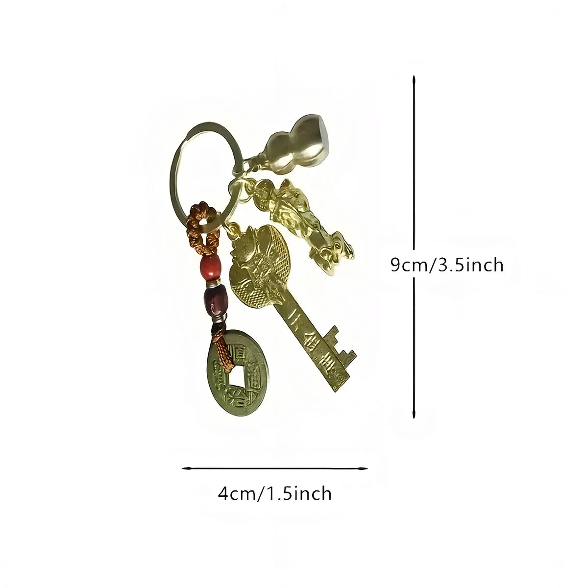 Feng Shui Five Blessings Good Luck Amulet Set