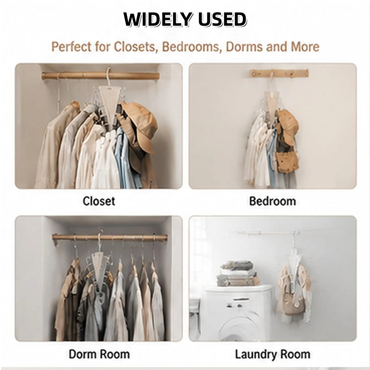 V-Shaped 360° Rotating Closet Organizer Hanger, Space-Saving 12-Hook Storage Rack