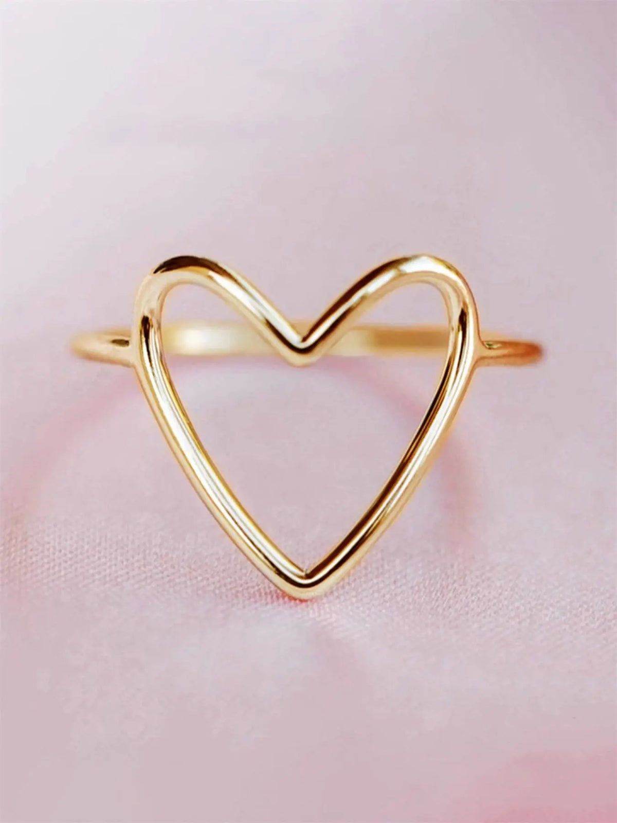 Heart Design Ring for Women & Girls, Trendy Elegant Fashion Jewelry