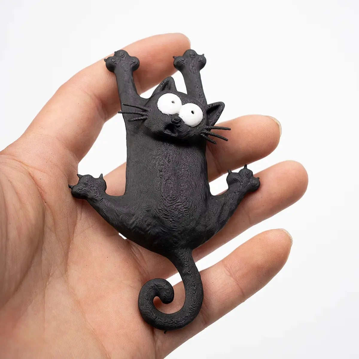🐱✨ Kawaii Magnetic Cat Bag Charm, “Hang in There” Resin Purse & Luggage Accessory 👜💖