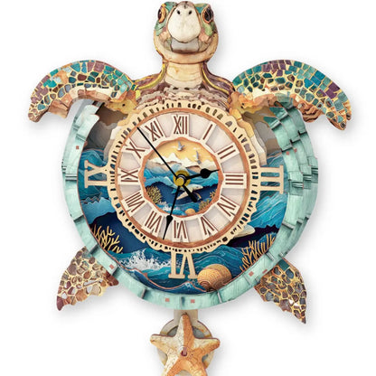 3D Wooden Mechanical Clock Puzzle Kit for Adults, DIY Pendulum Desk Decor & Unique Gift for Puzzle Lovers
