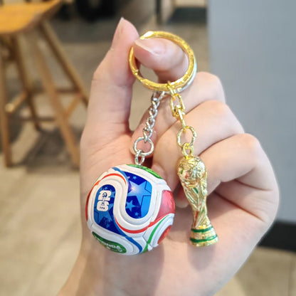 World Cup 2026 Football Keychain - Cool Soccer Fan Gift & Backpack Charm